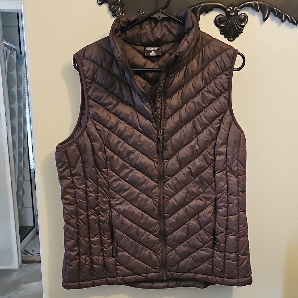 Women's Quilted Vest - Brown